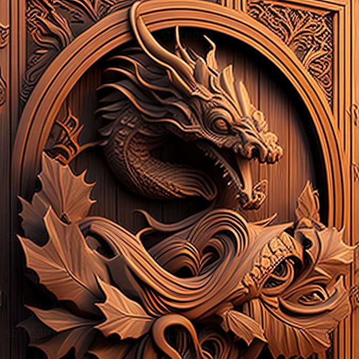 Двері з драконом
